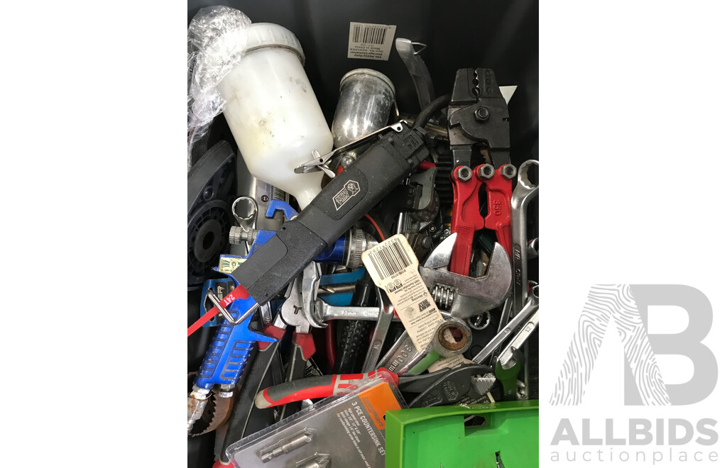 Bulk Lot of Assorted Tools Including Corded Power Tools and Other Equipment