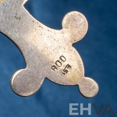 800 Silver Baroque Cross Necklace - 44.06gms