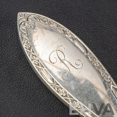 Vintage Carving Set, Including Whiting Manufacturing Co, Web Silver Co and Concord Shear Italy, all with Sterling Silver Handles