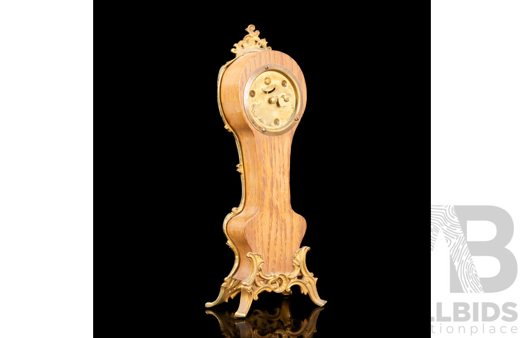 Miniature Oak Ansonia Long Case Clock