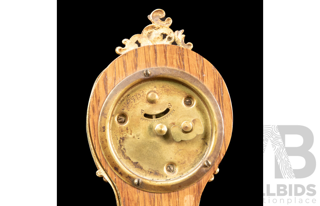 Miniature Oak Ansonia Long Case Clock