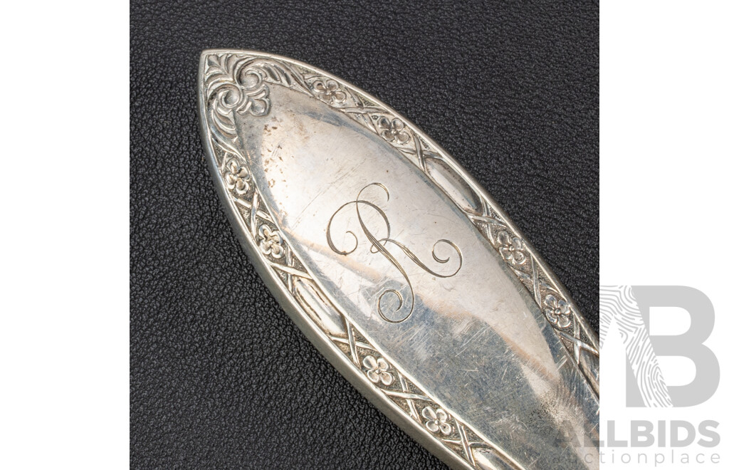 Vintage Carving Set, Including Whiting Manufacturing Co, Web Silver Co and Concord Shear Italy, all with Sterling Silver Handles