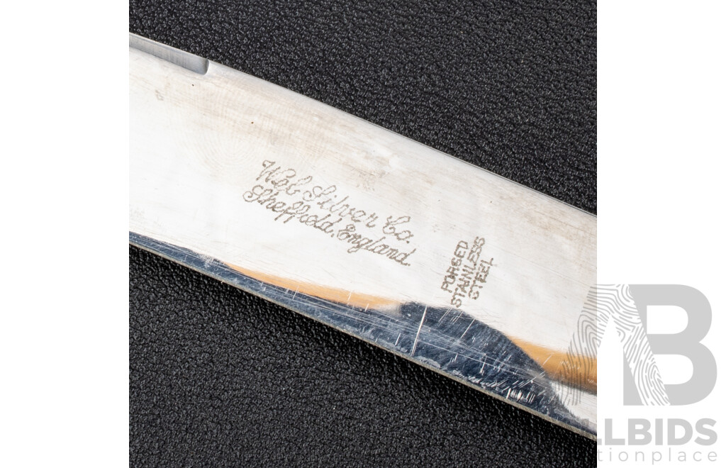 Vintage Carving Set, Including Whiting Manufacturing Co, Web Silver Co and Concord Shear Italy, all with Sterling Silver Handles