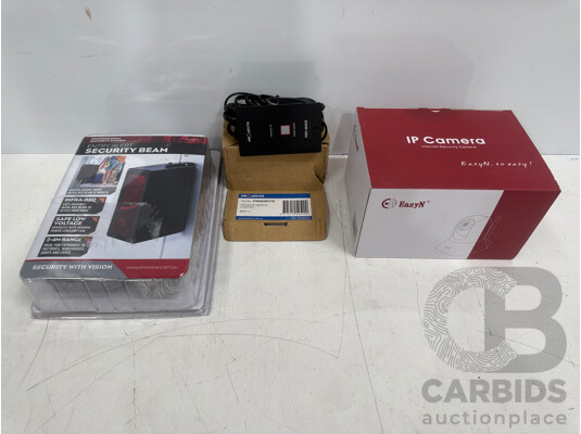 AM471 Entry Alert Security Beam + Projecta Power Remote + EasyN Ip Camera