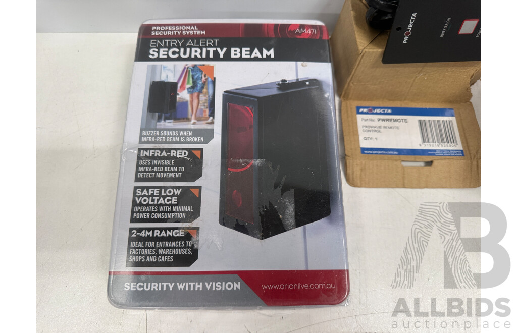 AM471 Entry Alert Security Beam + Projecta Power Remote + EasyN Ip Camera