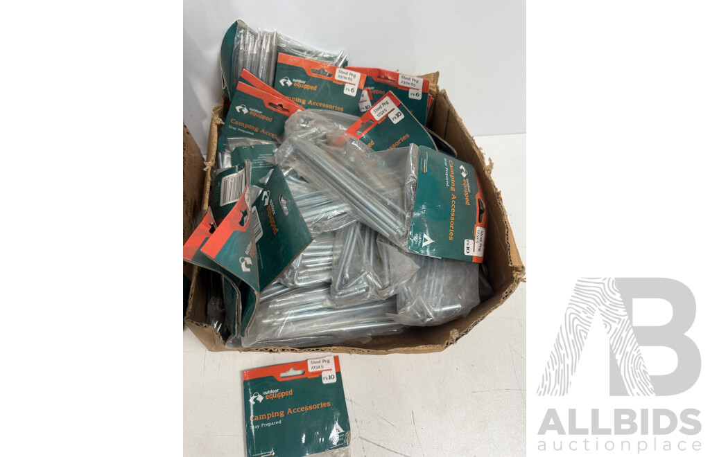 Outdoor Camping Equipment - Various Tent Pegs