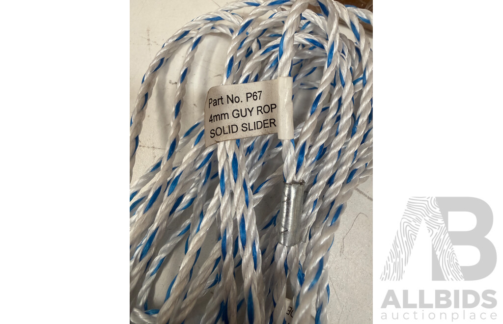 Outdoor Camping Equipment - Various Tent Pegs & Ropes