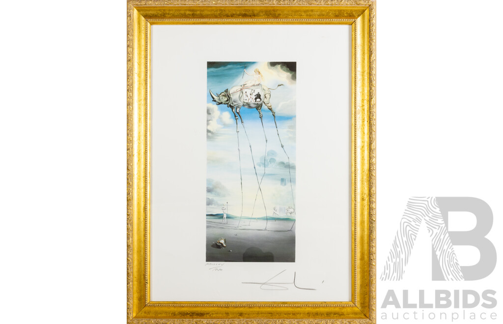 Salvador Dali, (20th Century, Spanish, 1904-1989), Celestial Ride [Chevauchée céleste], Limited Edition Signed Lithograph, 72 x 55 cm (frame)