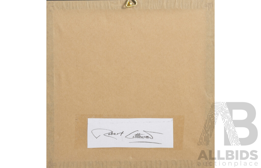 Pro Hart (20th Century, Australian, 1928-2006), Waltzing Matilda Series - His Ghost May Be Heard, Hand-Coloured Etching & Watercolour, 24 X 24 Cm (Frame)