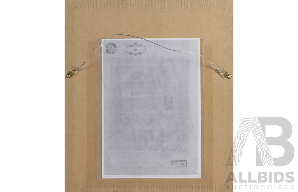 After Andy Warhol, (20th Century, American, 1928-1987), Kimiko Powers, Screen Print, 42 x 37 cm (frame)
