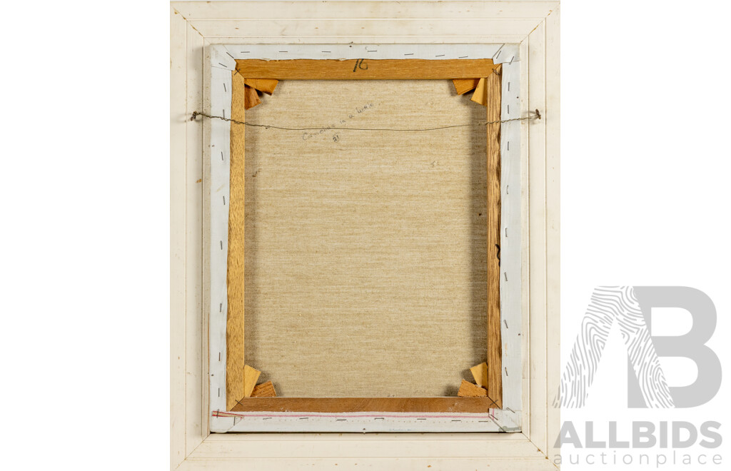 Jean Grey, (20th Century, Australian, 1927-2012), Camellias in a Kettle, Wonderful Original Oil on Canvas, 63 x 52 cm (frame)