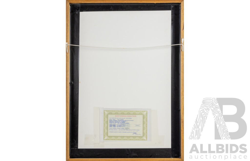 After Andy Warhol, (20th Century, American, 1928-1987), Mickey Mouse, Editioned Lithograph on Arches Paper, 73 x 53 cm (frame)