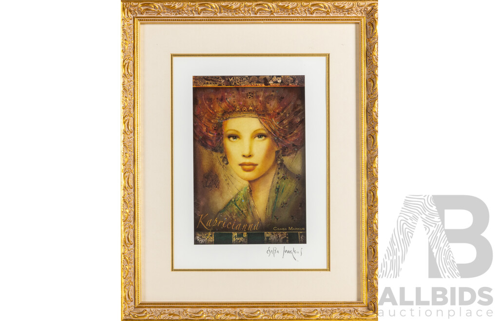 Csaba Markus (20th Century, Hungarian-Born American, 1953-), Kapricianna (2021), Lithograph with Spot Varnish, 43H x 35W cm (frame)