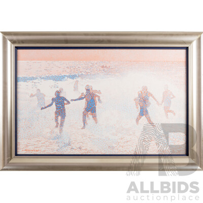 Lawrence Starkey, (20th Century, Australian, 1959-), Morning Light (1985), Original Oil on Canvas Board, 63 x 91 cm (frame)