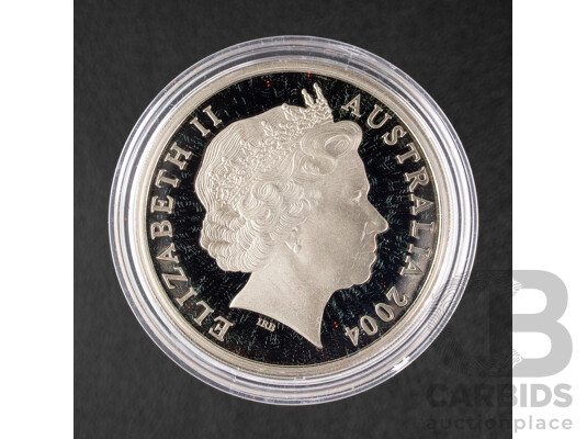 Australian RAM 2004 Selectively Gold Plated Five Dollar Coin, AFL Australia’s Own Game