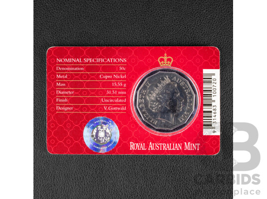 Australian RAM Royal Commemorative Fifty Cent Coin, 2011 Royal Wedding