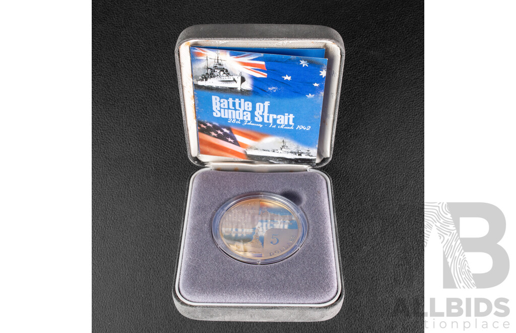 Australian RAM 2002 Proof Five Dollar Coin, Battle of the Sunda Straight