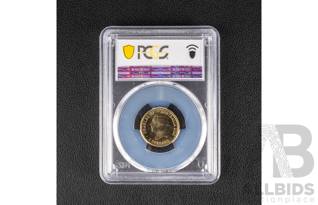 Australian 2025 Two Dollar Coin, Torres Strait Islander Flag Graded PCGS MS66