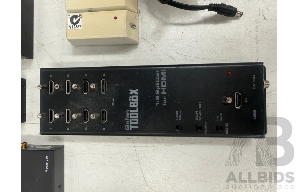 Assorted Audio & Visual Equipment - Crestron + DVIGear + Gefen Tv