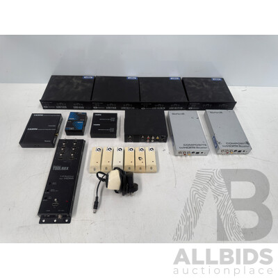 Assorted Audio & Visual Equipment - Crestron + DVIGear + Gefen Tv