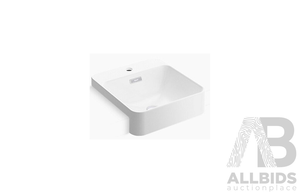 Kohler Forefront Square Semi-Recessed Basin with Tap Hole - Brand New - ORP $499.00