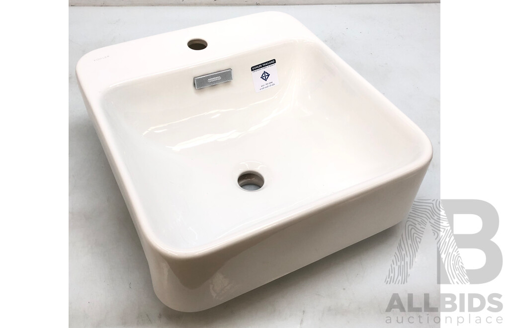 Kohler Forefront Square Semi-Recessed Basin with Tap Hole - Brand New - ORP $499.00