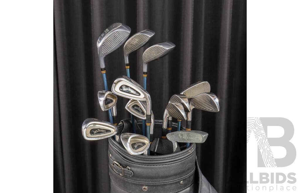 Set of 13 Jack Daniels Golf Clubs in Bag by Bridgestone