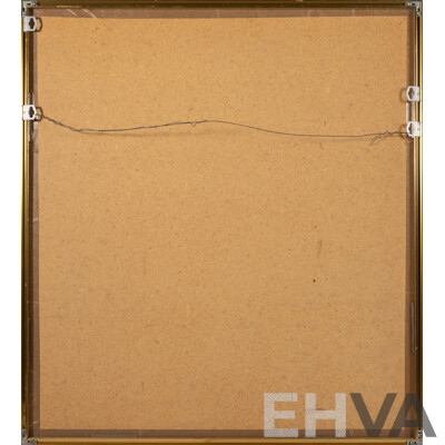 Cornel Swen, (20th Century, Dutch-Born Australian, 1930-2022), Pelican Pair, Original Vintage Wax-Resistant Dye on Japanese Washi Paper, 72 x 65 cm