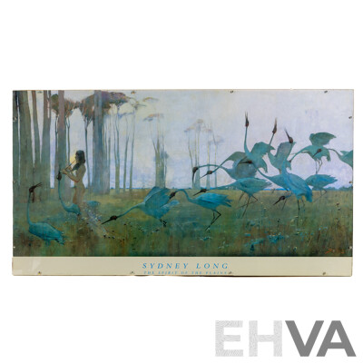 Sydney Long, (19/20th Centuries, Australian-Born British, 1871-1955), The Spirit of the Plains, Wonderful Quality Reproduction Colour Print After Original, 51 x 93 cm (frame)