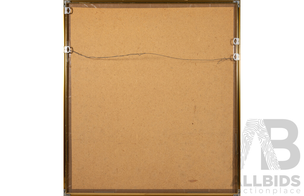 Cornel Swen, (20th Century, Dutch-Born Australian, 1930-2022), Pelican Pair, Original Vintage Wax-Resistant Dye on Japanese Washi Paper, 72 x 65 cm