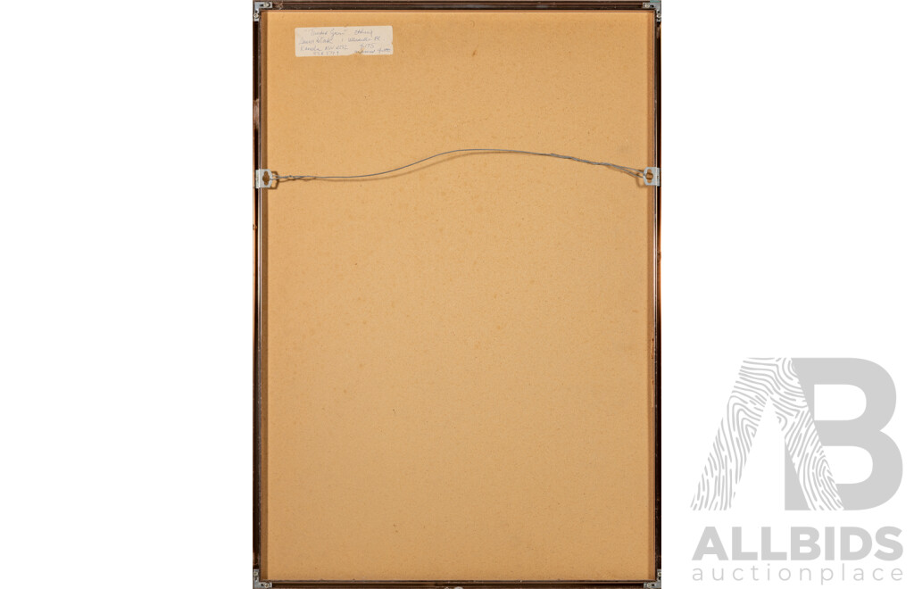 Laura Stark (20th Century, Italian-Born Australian, 1948?-), Twisted Gum (1982), Original Signed and Editioned Mixed Media Etching, 77 x 54 cm (frame)