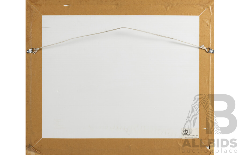 Lelde Vitola, (20th Century), Fallen Leaves Mantra Series - Blue (1995), Limited Edition & Signed Screen Print, 45 x 55 cm (frame)