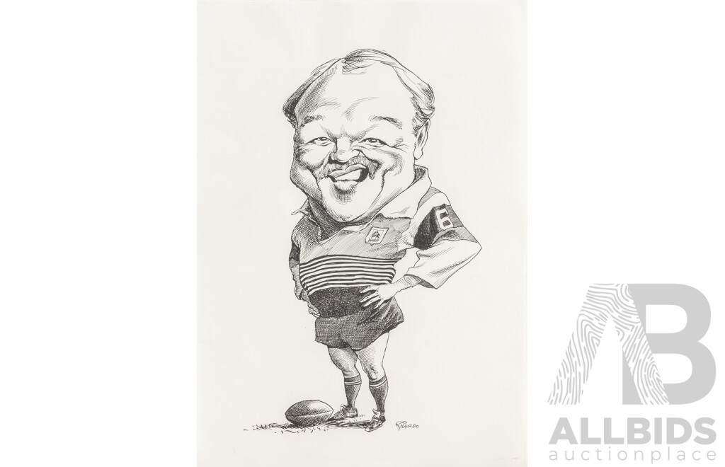 Alberto Ricardo (Australian, 1955-2026), Fifteen Unique Caricatures Famous Individuals Including Bob Hawke, Paul Keating, Pat Cash & More, Quality Reproduction Prints After Originals on Paper, 42 x 29.5 cm (sheets)
