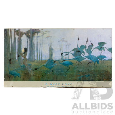 Sydney Long, (19/20th Centuries, Australian-Born British, 1871-1955), The Spirit of the Plains, Wonderful Quality Reproduction Colour Print After Original, 51 x 93 cm (frame)