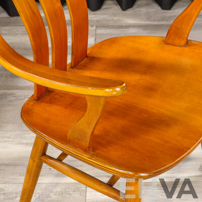 Good Set of Four Vintage Teak Carvers by Alfred Sand Møbelfabrikk Flekkefjord