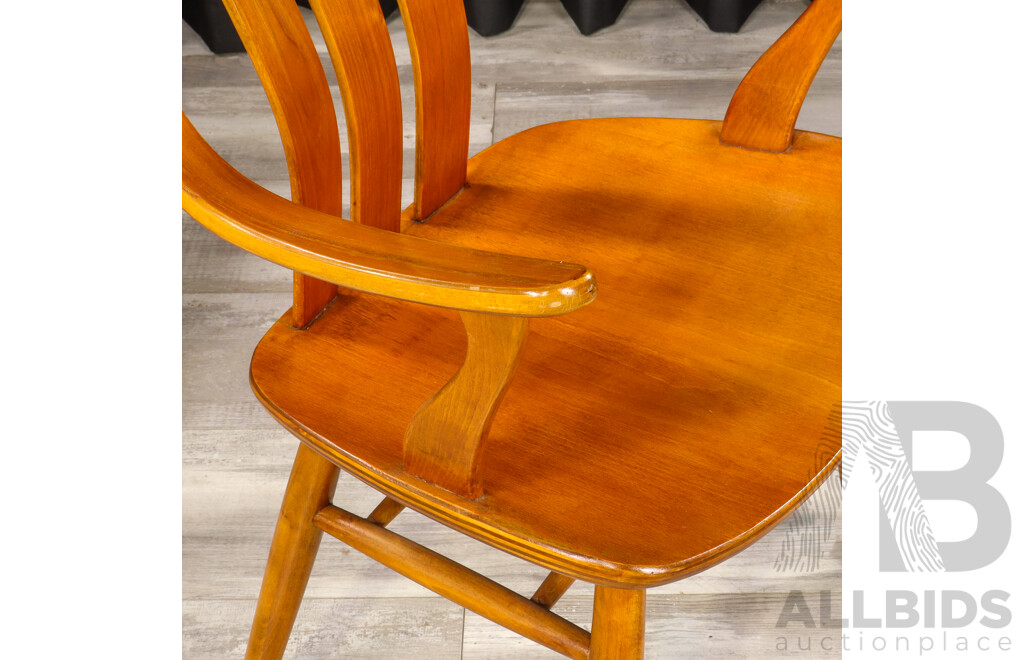 Good Set of Four Vintage Teak Carvers by Alfred Sand Møbelfabrikk Flekkefjord