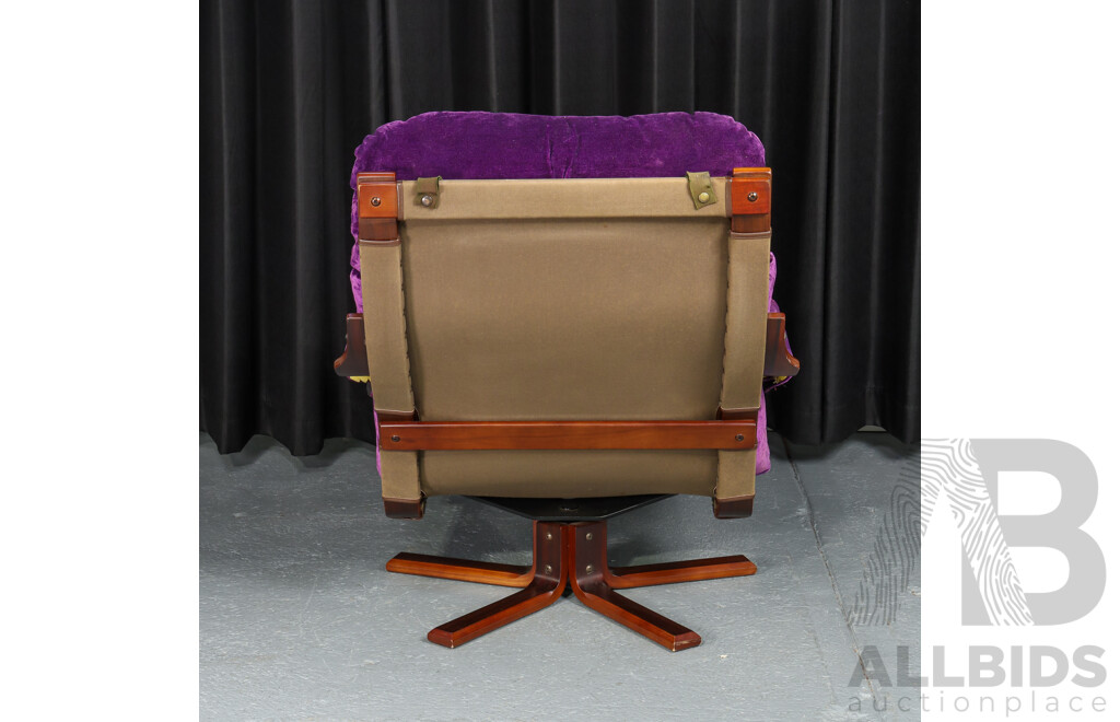 Vintage Tessa Swivel Armchair with Later Upholstery