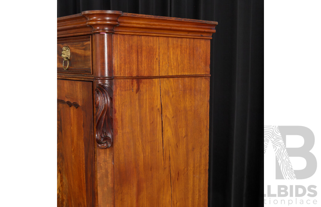 Early Victorian Walnut Secretaire