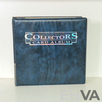 Album of Topps 1993/95 NBA Collector Cards Including Micheal Jordan, Charles Barkley, John Stockton, Karl Malone, Clyde Drexler, Hakeem Olajuwon, Shawn Kemp, David Robinson, Isiah Thomas, Shaq, Chris Webber and More