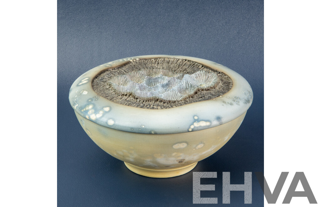 Australian Studio Pottery Lidded Bowl by Michael Wein