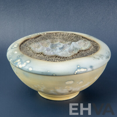 Australian Studio Pottery Lidded Bowl by Michael Wein