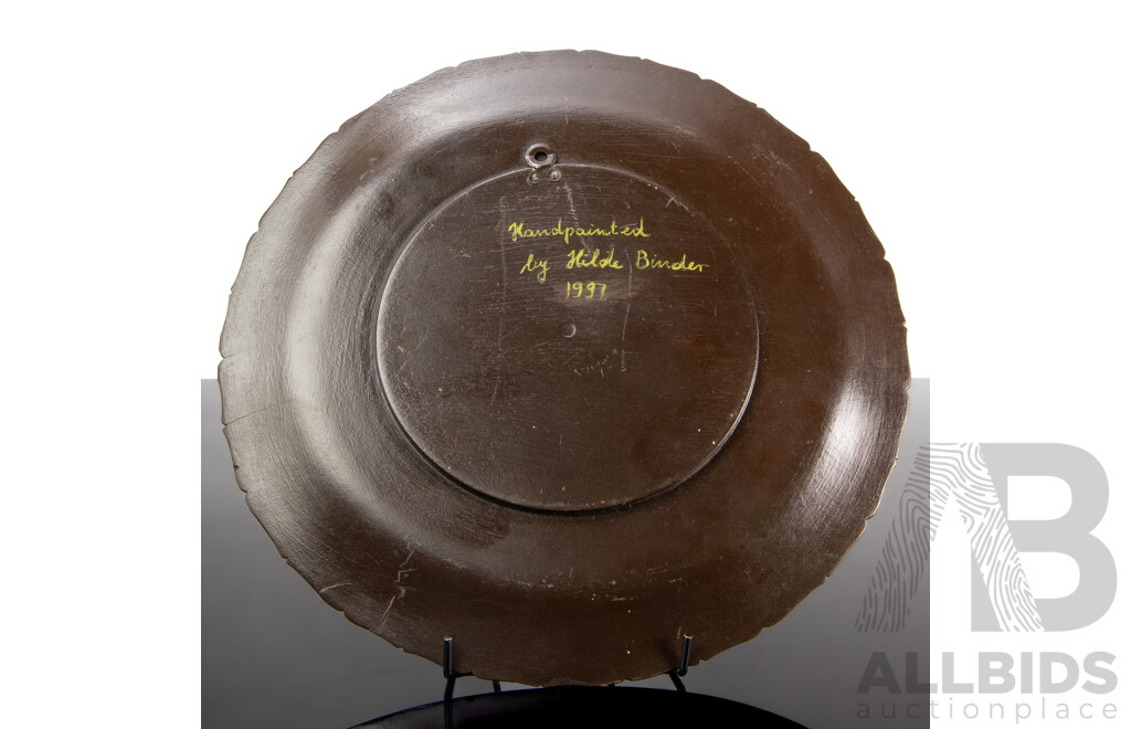 Set of Painted Wooden Plates