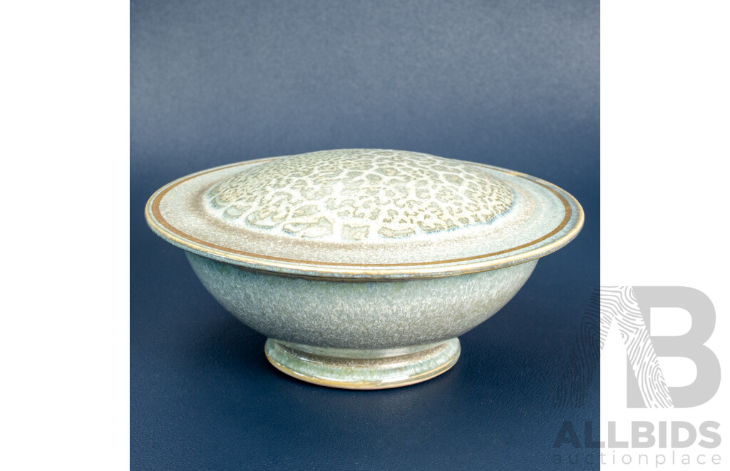 Australian Studio Pottery Lidded Bowl by Jane Fitzherbert