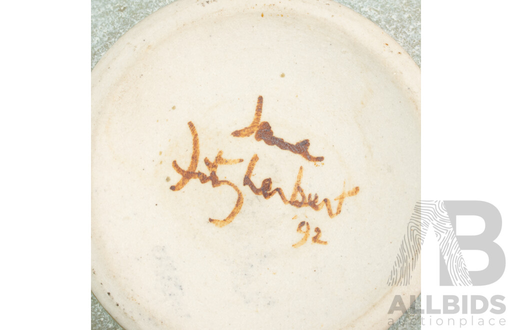 Australian Studio Pottery Lidded Bowl by Jane Fitzherbert