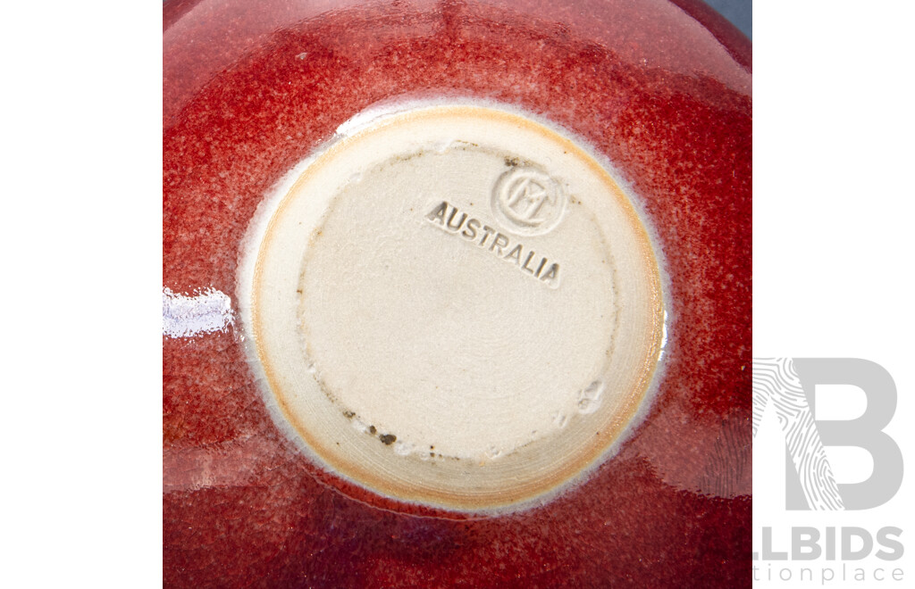 Australian Studio Pottery Christmas Vase by Malcolm Cooke (Cuppacumbalong ACT)
