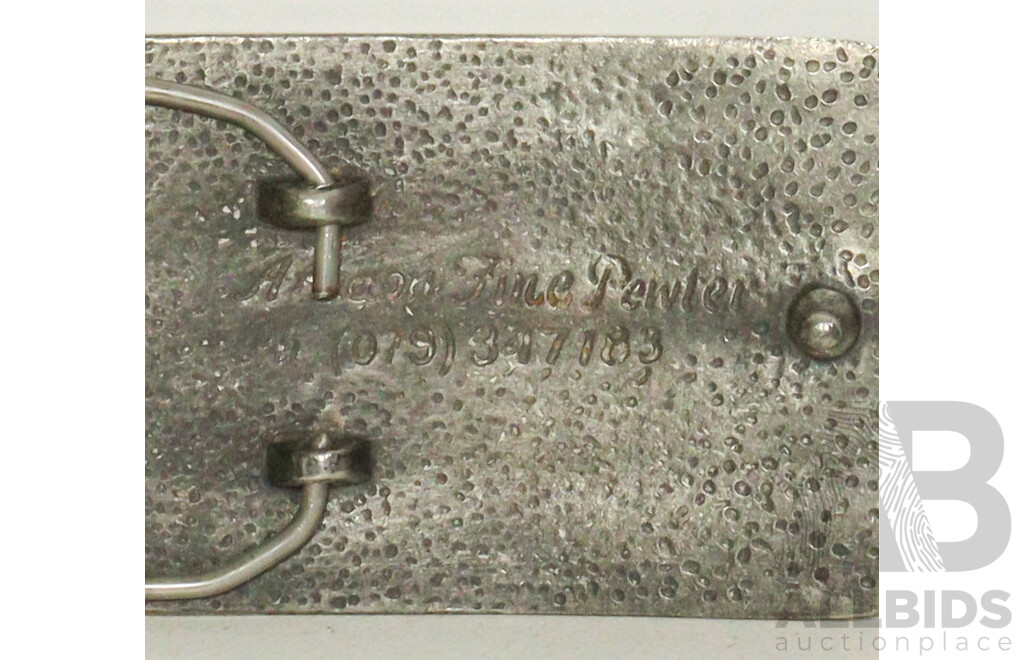 Pewter Belt Buckle From BHP Blackwater Mine '25 Years of Mining'