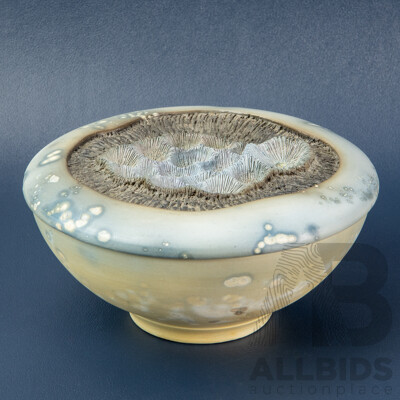 Australian Studio Pottery Lidded Bowl by Michael Wein