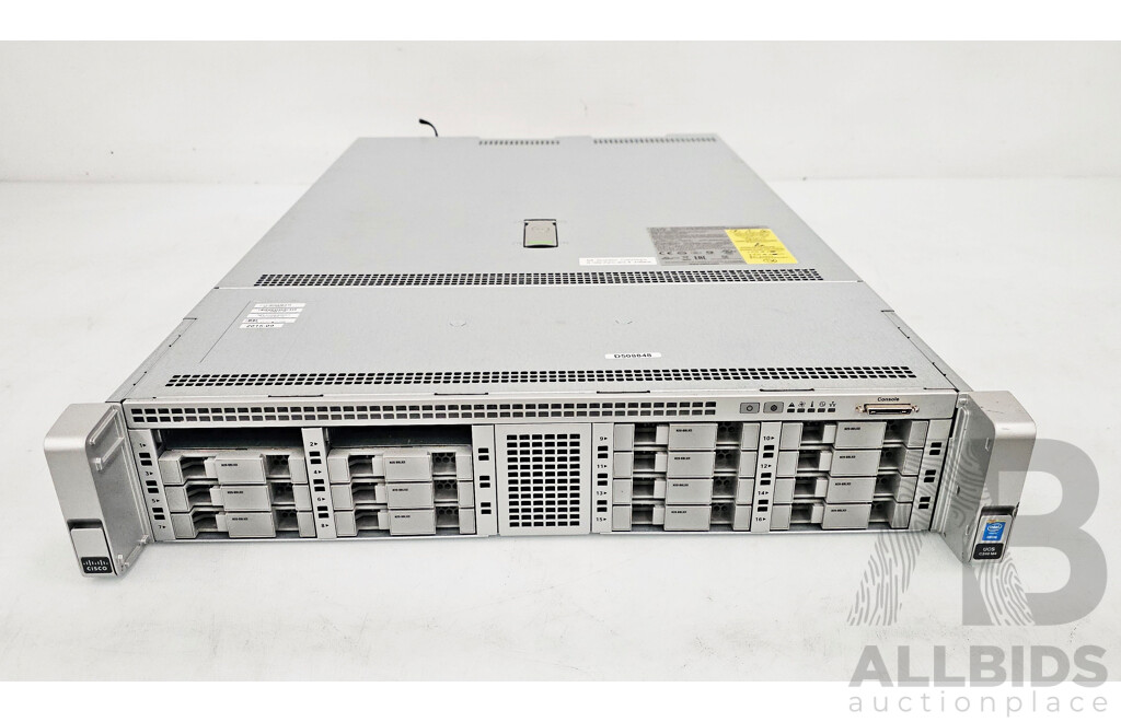 Cisco UCS C240 M4 Dual Intel Xeon (E5-2667 V3) 3.20GHz-3.60GHz 8-Core CPU Server W/ 128GB DDR4