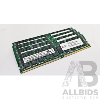 SK Hynix 16GB ECC DDR4 RDIMM RAM - Lot of Four