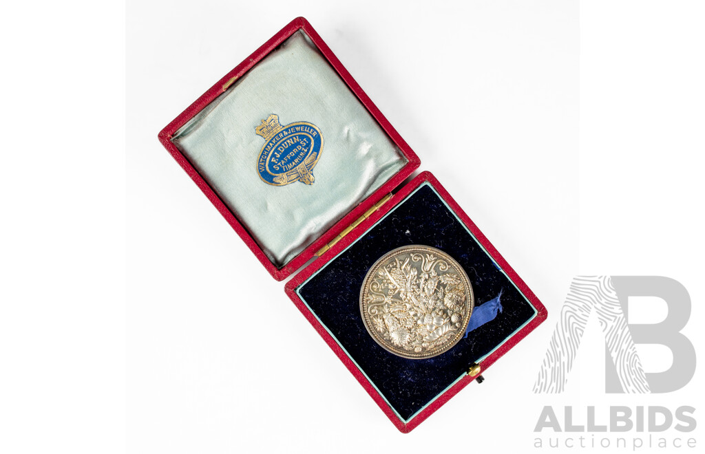 Vaughton & Sons Sterling Silver Medal Awarded to Mrs F.W Jones, Birmingham 1912 .925
